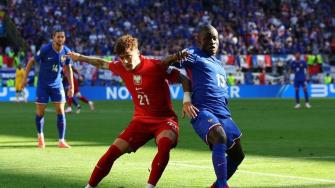2024年06月26日 欧洲杯-法国1-1波兰第二出线 姆巴佩赛事处子球 于帕送点莱万扳平