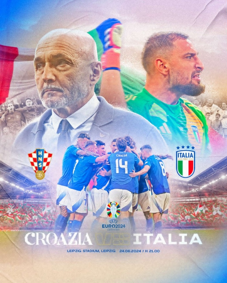 意大利晒海报预热对阵克罗地亚：决定16强席位的关键比赛