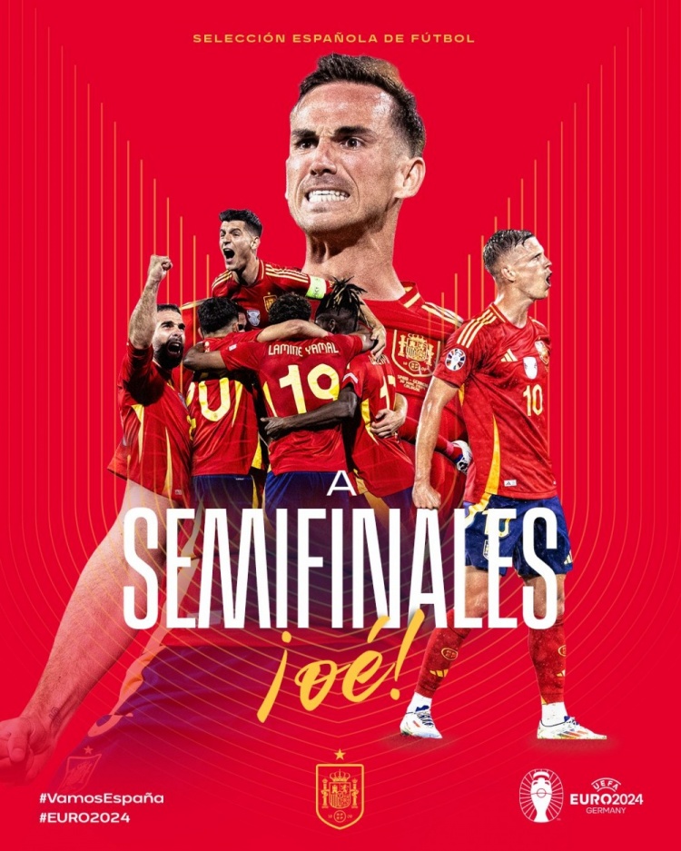 西班牙近89年首次在德国赢球，最近5届欧洲杯4次闯入半决赛